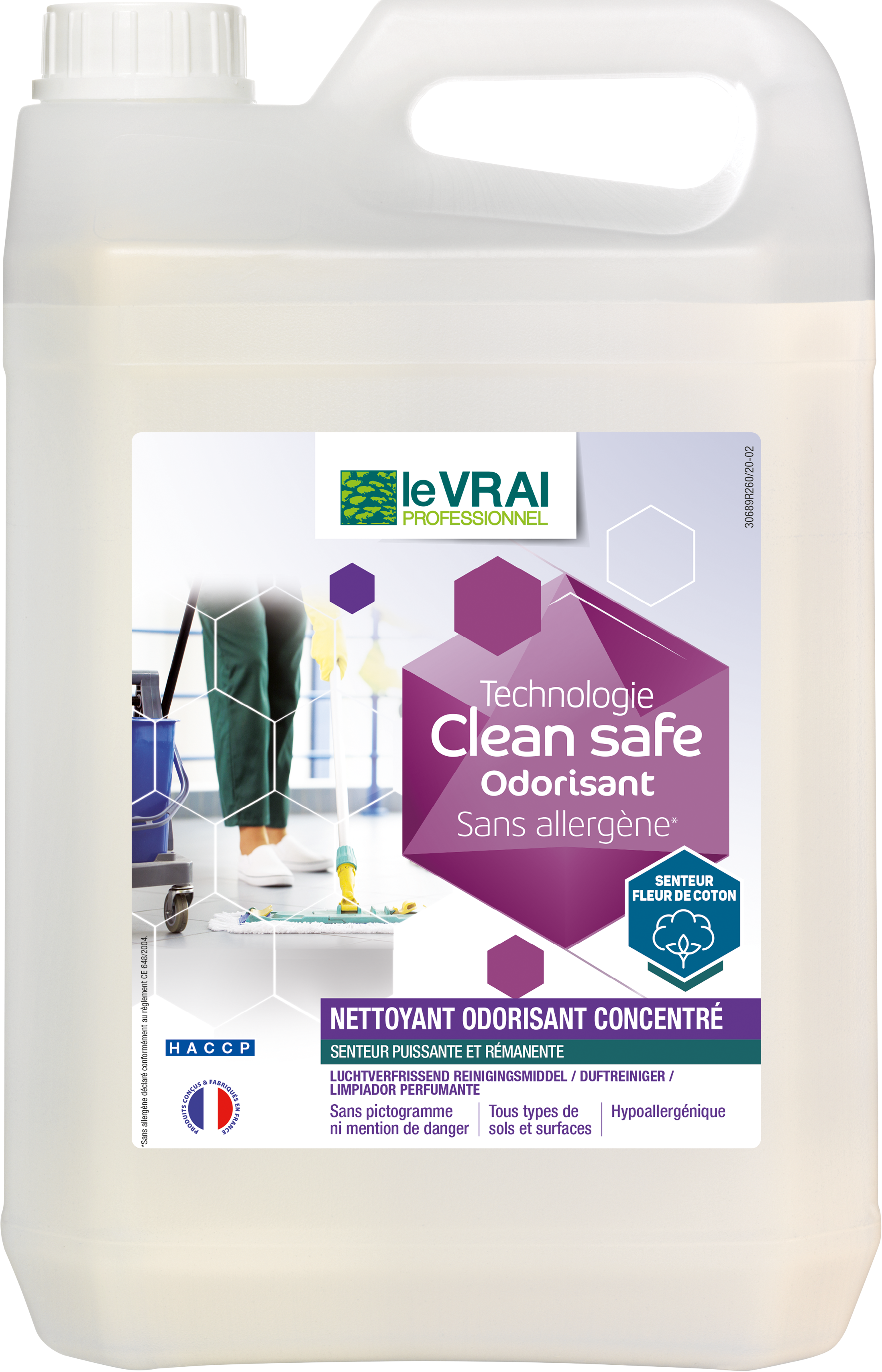 Clean Safe Nettoyant Odorisant Concentré Le VRAI PROFESSIONNEL | Action Pin