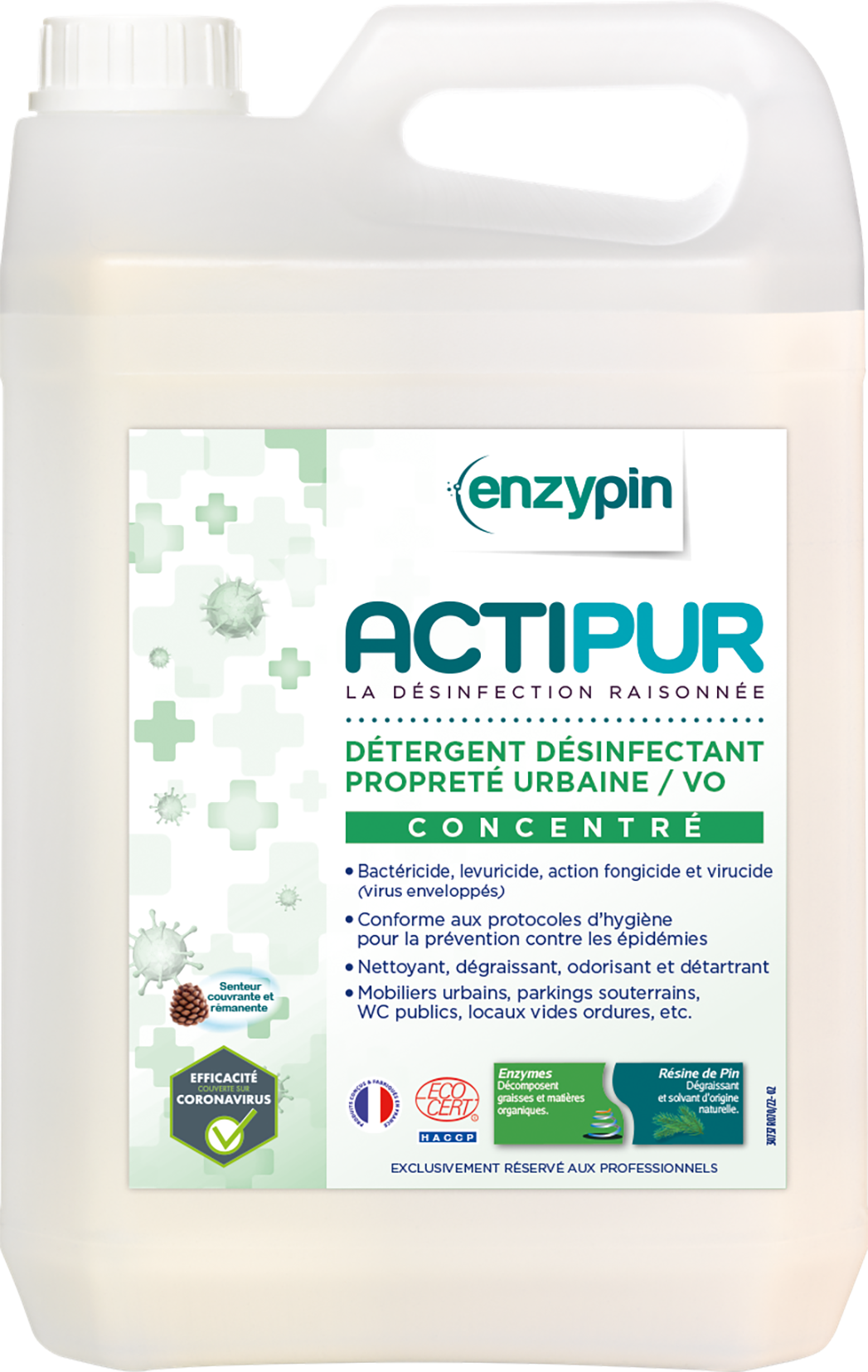 (5521) Vfr Actipur Detergent Desinfectant Proprete Urbaine 5l Avr2022
