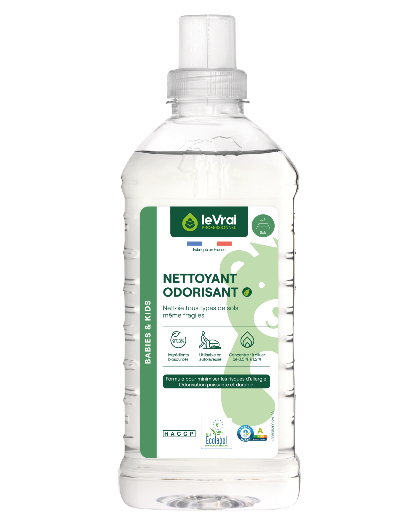 Packshot Png Fr 6001 Lvp B&k Nettoyant Odorisant 1l