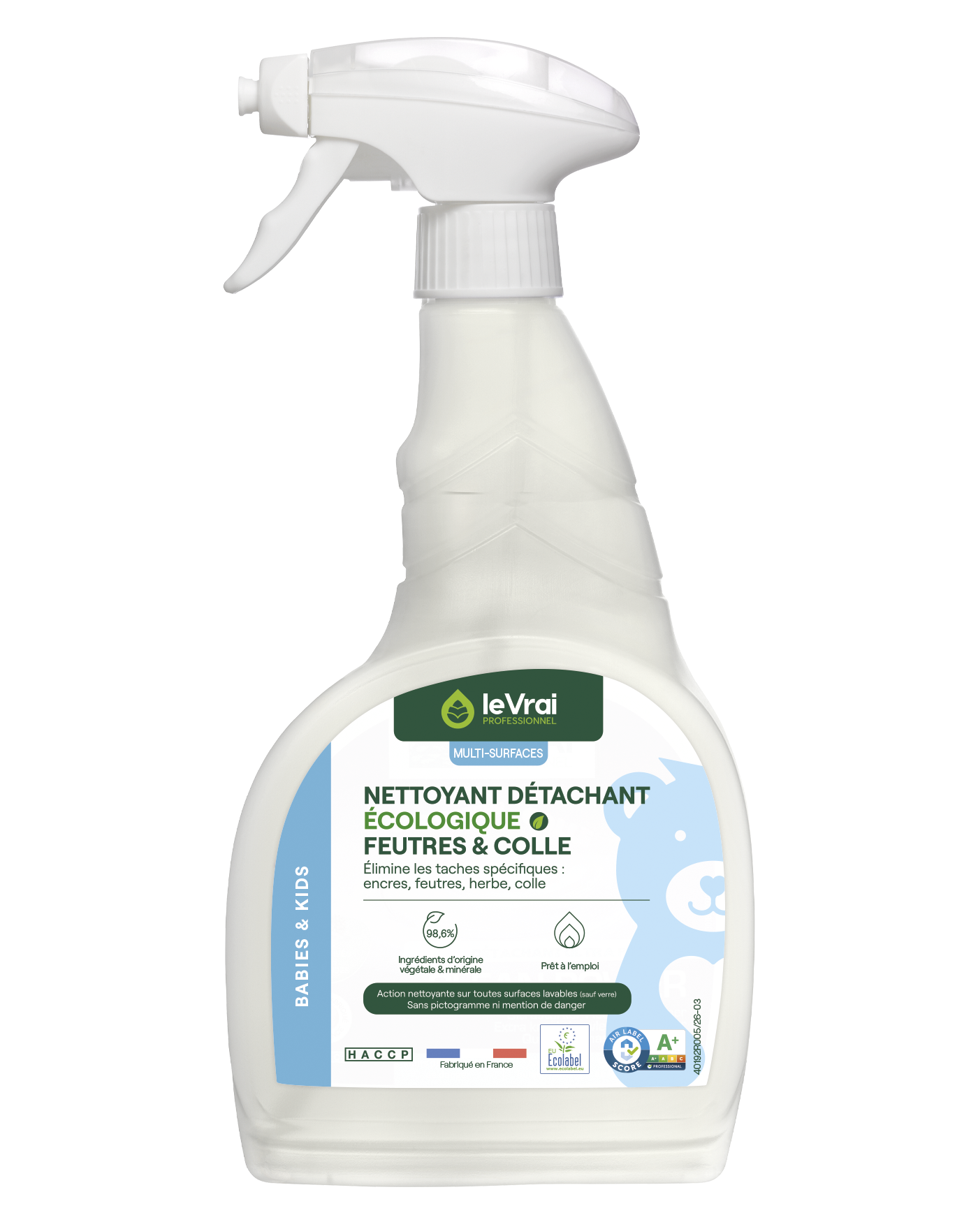 Packshot Png Fr 6005 Lvp B&k Nettoyant Detachant Ecologique Feutres Et Colle 750ml