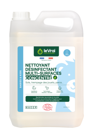 Packshot Png Fr 6009 Lvp B&k Nettoyant Desinfectant Multi Surfaces Concentre 5l