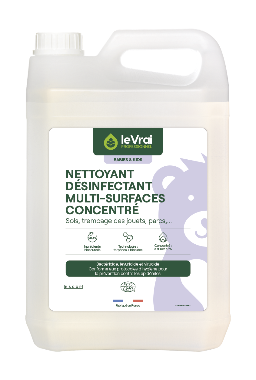 Packshot Png Fr 6009 Lvpb&k Nettoyant Desinfectant Multi Surfaces Concentrate 5l
