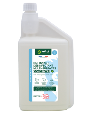 Packshot Png Fr 6014 Lvp B&k Nettoyant Desinfectant Multi Surfaces Concentre 1l