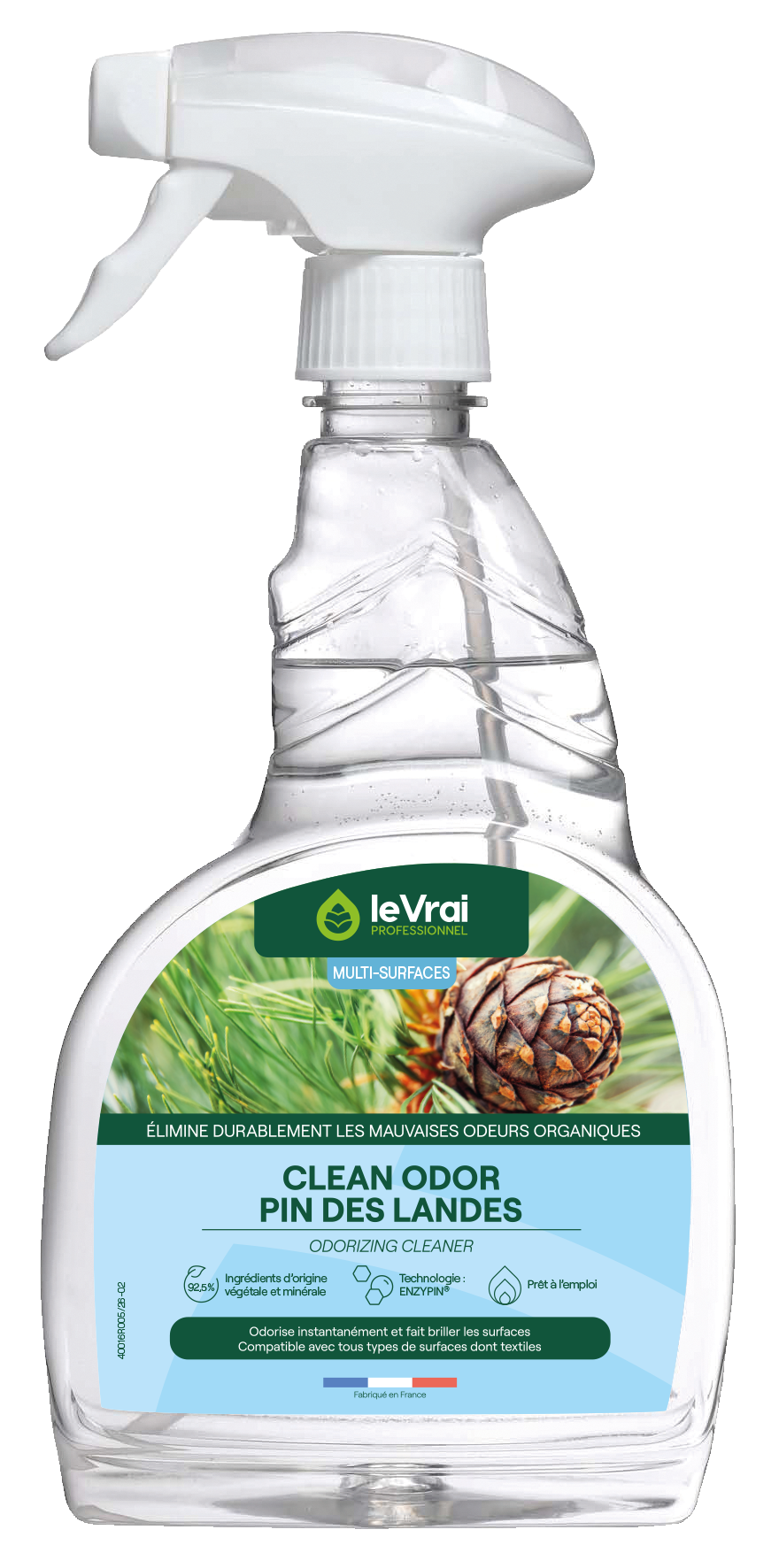 Packshot Png Ex 5361 Lvp Clean Odor Pin Des Landes 750ml